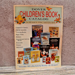 Vintage Dover Children's Book Catalog - Over 800 Titles for Kids ⚫
